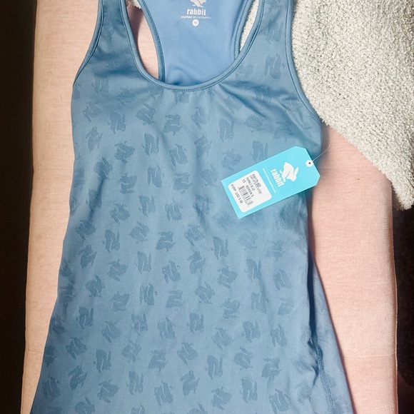 rabbit Tops - Rabbit Blue Tank Top